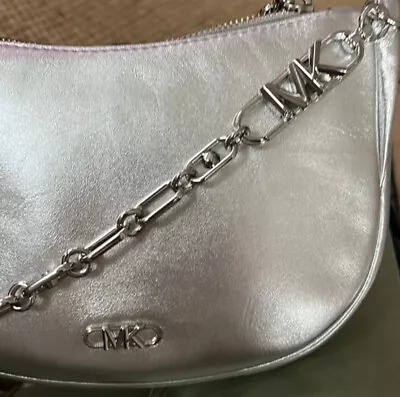 Michael Kors Kendall Pouchette Bracelet Chain Purse Gold Or Silver • $199