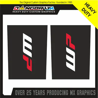 MOTOCROSS MX UPPER FORK GRAPHICS DECALS STICKERS PROTECTION WP 85cc • $23.25