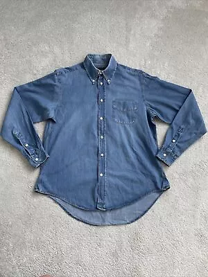 Mens Vintage Katharine Hamnett Denim Shirt UK Size Medium • £99.99