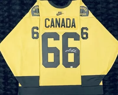 VERY RARE Mario LEMIEUX Signed Team Canada Falcons Nike World Cup Jersey • $3999