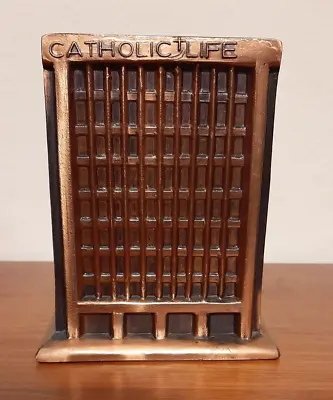 Catholic Life San Antonio Lt Ed Metal Souvenir Building Promotional Bank • $89