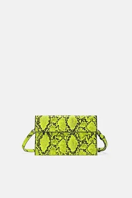 Zara Neon Snakeprint Bag • £17