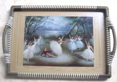 UK Vintage 1950s SWAN LAKE Ballet Scene CARLOTTA EDWARDS Collectable Kitchen Bar • $189.50