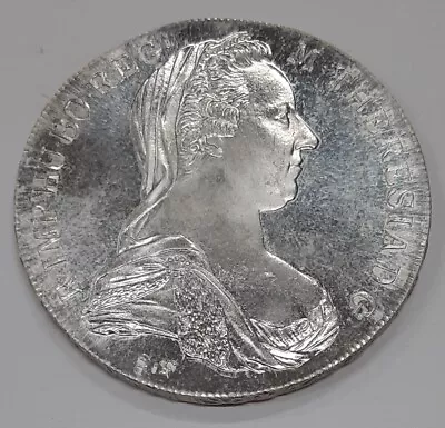 1780 Restrike Austria Maria Theresa Thaler Uncirculated Silver Coin • $34.95