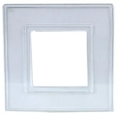 X2 Double Transparent Finger Plate Light Switch Socket Wall Back Cover Surround • £2.89