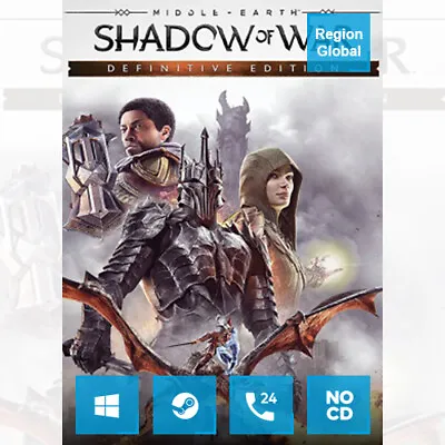 Middle-Earth Shadow Of War Definitive Edition For PC Game Steam Key Region Free • $7.71