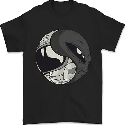 Alien Astronaut Yin Yang Space UFO Mens T-Shirt 100% Cotton • $19.03