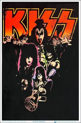 KISS Neon Blacklight Poster 23  X 35  • $14.49