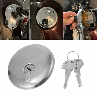 Fuel Gas Tank Caps Cover+Keys For Kawasaki VN400 Vulcan 400 II Classic Drifter • $16.99