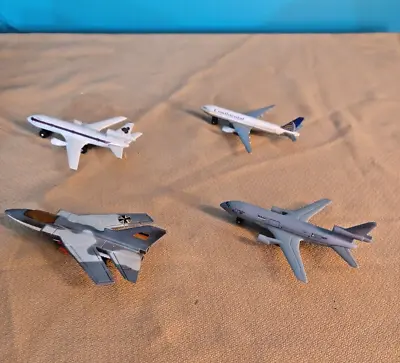 Lot Of 4 Commercial Model Airplane Diecast Toy • $30