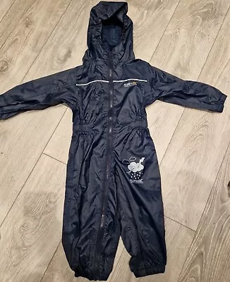 £8.99 • Buy Regatta Puddle Iv Boys Girls Waterproof All In One Rain Suit Kids Children