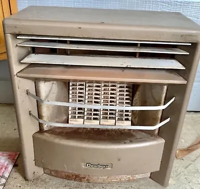 Vintage Dearborn Room Space Heater Natural Gas With Grates 20000 Btu • $299.99