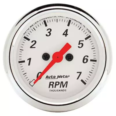 AutoMeter 1397 GAUGE TACHOMETER 2 1/16  7K RPM IN-DASH ARCTIC WHITE • $198.18