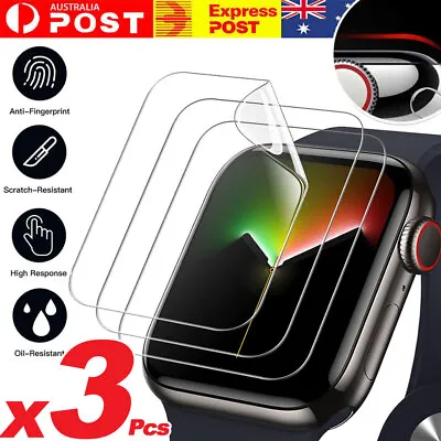 For Apple Watch Iwatch Screen Protector Series 9 8 7 6 5 SE 41mm 45mm 40mm Cover • $4.99