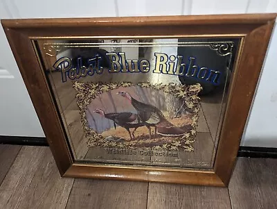 1989 Pabst Blue Ribbon PBR Turkey Mirror Wildlife Collection Limited Edition • $59.99