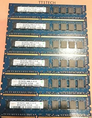 HYNIX 12Gb(6x2Gb) HMT325U7BFR8C-H9 1RX8 PC3-10600E ECC REG MEMORY Mac Pro Server • $37