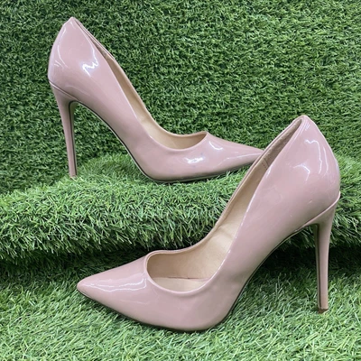 £16.49 • Buy Missguided Nude Patent Leather High Heel Stiletto Shoes Pointy Toe Size UK 5