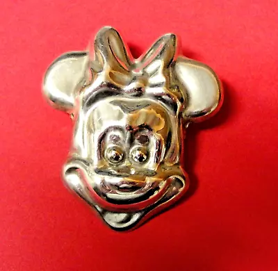 Vintage Taxco Sterling Silver Minnie Mouse Brooch / Pin 2 1/2  X 2 1/4  • $55