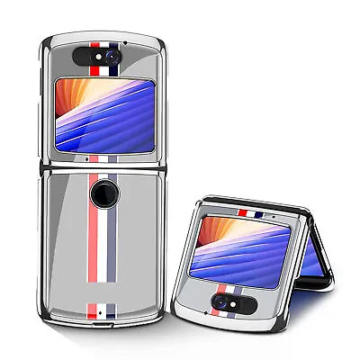 Plating Phone Case Glass Protective Back Cover Shell For Motorola Razr  5G • $14.32