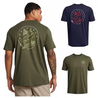 Under Armour 1383003 Men's UA Freedom Bass Tee Graphic Short Sleeve T-Shirt • $26.99