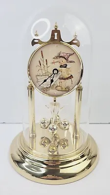 VTG Dome M.J Hummel Goebel Germany “Girl With The Goose” Anniversary Clock 1993 • $120