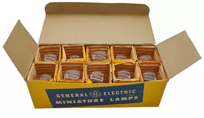 NOS Box Of 10 General Electric No. 1133 6 Volt Auto Light Bulbs Miniature Lamps • $50.96