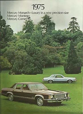 Original 1975 Mercury Monarch Montego And Comet Dealer Sales Brochure Catalog • $5.95