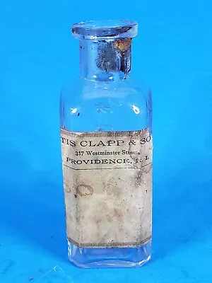 Medicine Bottle Paper Label Otis Clapp & Sons Providence RI Embossed Westminster • $24.95