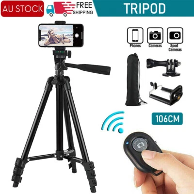 $13.72 • Buy Adjustable Camera Tripod Stand Phone Holder Mount For IPhone Samsung Travel  AU
