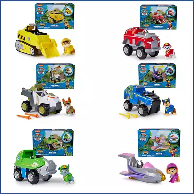 NEW Paw Patrol Jungle Pups Toys Vehicle With Collectible Action Figures • $25.76