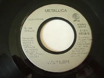 £6 • Buy Metallica - Until It Sleeps - Jukebox Issue France 7  Single - Metjb12