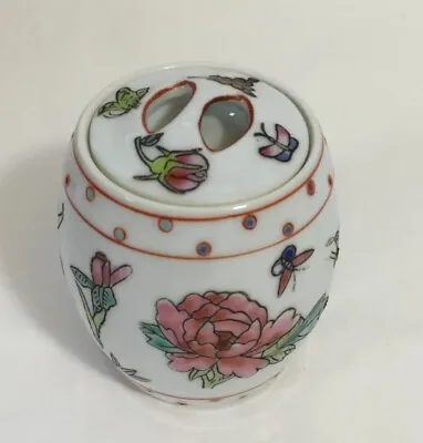 $7 • Buy Miniature Famille Rose Barrel Chinese Porcelain Ginger Jar With Lid China