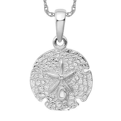 925 Sterling Silver Sand Dollar Sea Star Starfish Necklace Charm Pendant • $244