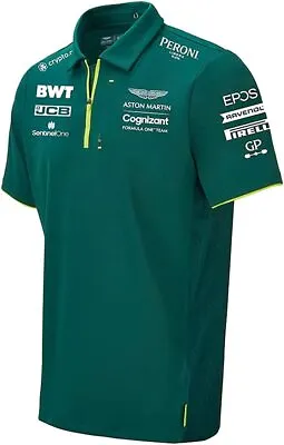 £24.99 • Buy Aston Martin F1 Team Official Polo Shirt Mens (Cognizant) - Mega Clearance ! 