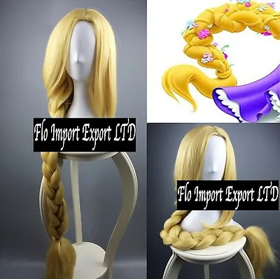 Rapunzel Wig Braid 120 CM Carnival Cosplay Tangled RPZWIG2 2 • £49.21