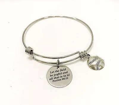 $19.95 • Buy Baseball Bracelet, Softball Bracelet, Let The Field Be Joyful Bracelet