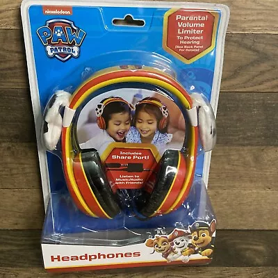 Paw Patrol Marshall Headphones Nickelodeon W/ Parental Volume Limiter Red —New • $13.25