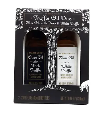 Trader Joe’s Truffle Olive Oil Duo Black White Truffle Gift Set Best By 07/2024 • $15.99