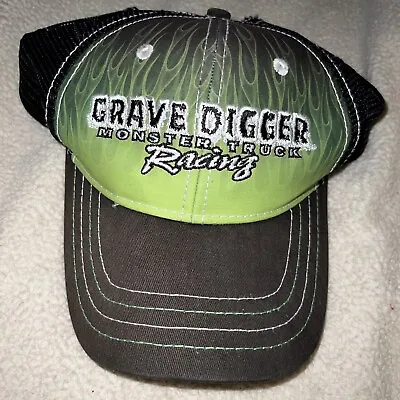 Grave Digger Monster Truck Racing Mash Trucker Snapback Hat Baseball Cap • $7.95