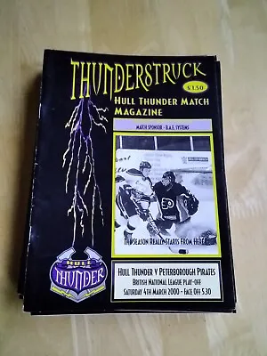 1999/2000 Hull Thunder V Peterborough Pirates  Ice Hockey Play Off 4/3 • £0.99