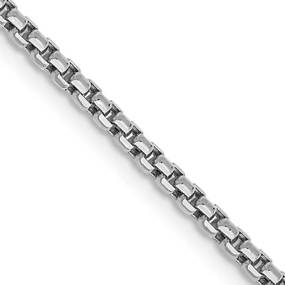 14K White Gold 1.75mm Semi-Solid Box Chain Necklace 26  For Women Men • $740