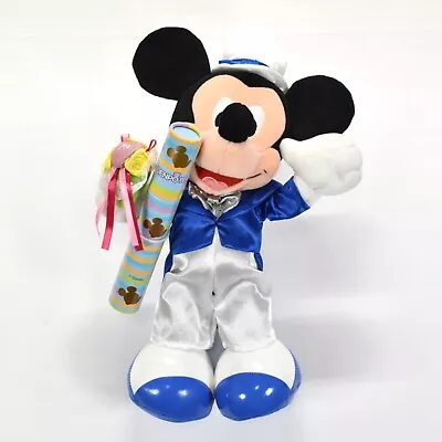 Disney Mickey Mouse Plush Telegram Doll Toy Letter Wedding NTT Denpo Japan • $23