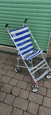 £295 • Buy Vintage 1970's Maclaren Major Special Needs Pushchair - Blue/white - Excellent