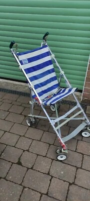£295 • Buy Vintage 1970's Maclaren Major Special Needs Pushchair - Blue/white - Excellent
