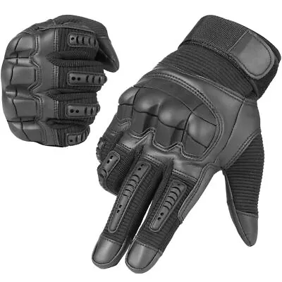 Leather Motorcycle Motorbike Powersports Racing Gloves Touchscreen For Men Women • $17.98