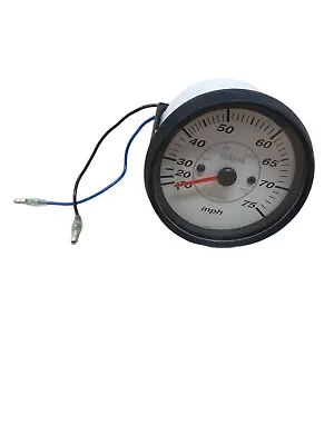 Yamaha Pro Series II Speedometer 0-75 MPH White Face  6Y7-83510-10-00  #2 • $52.76