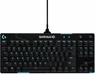 $199 • Buy Logitech Shroud Edition PRO X Gaming Keyboard - GX Red Linear Switches