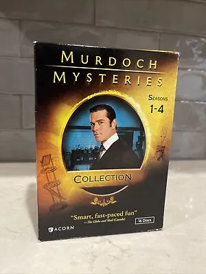 Murdoch Mysteries Seasons 1-4 Collection DVD 16 Disc Box Set Acorn Media • $23