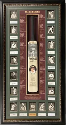 $9990 • Buy Don Bradman SIGNED & The Invincibles All 17 1948 Australian Cricket Team Bat COA