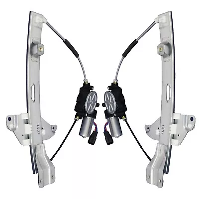 Power Window Regulator Set For 2006-2013 Chevy Impala Rear Left Right With Motor • $63.95